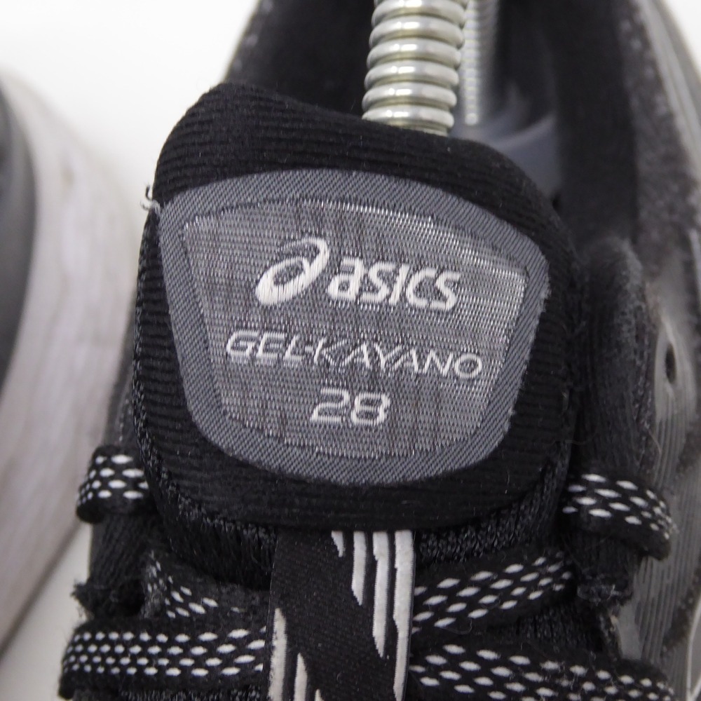 ASICS Womens GEL-KAYANO 28 Running Shoes Black White Size 9 - Picture 4 of 10